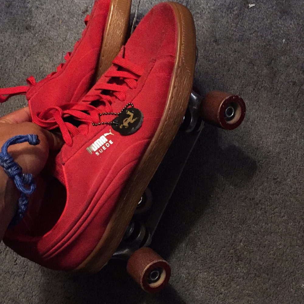Red skates